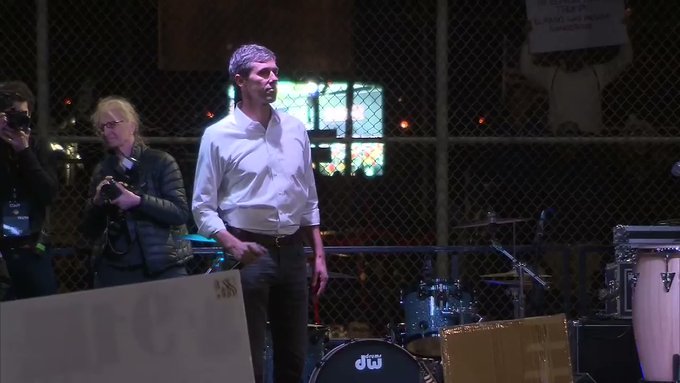 If fences, walls, barriers don't work, then why did 'Beto' use one at his sparsely attended rally?