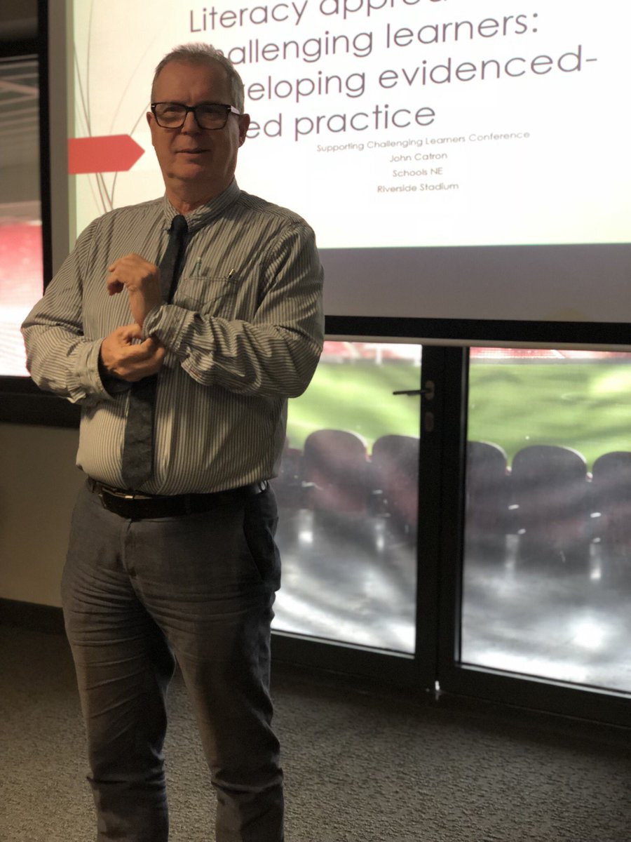 RiverTeesMAT's tweet photo. Fantastic session delivered by John Catron. An interesting look at the progress of education and the future through literacy. #SCL19 @SCHOOLSNE #rtmat https://t.co/1GCxNXSi7a