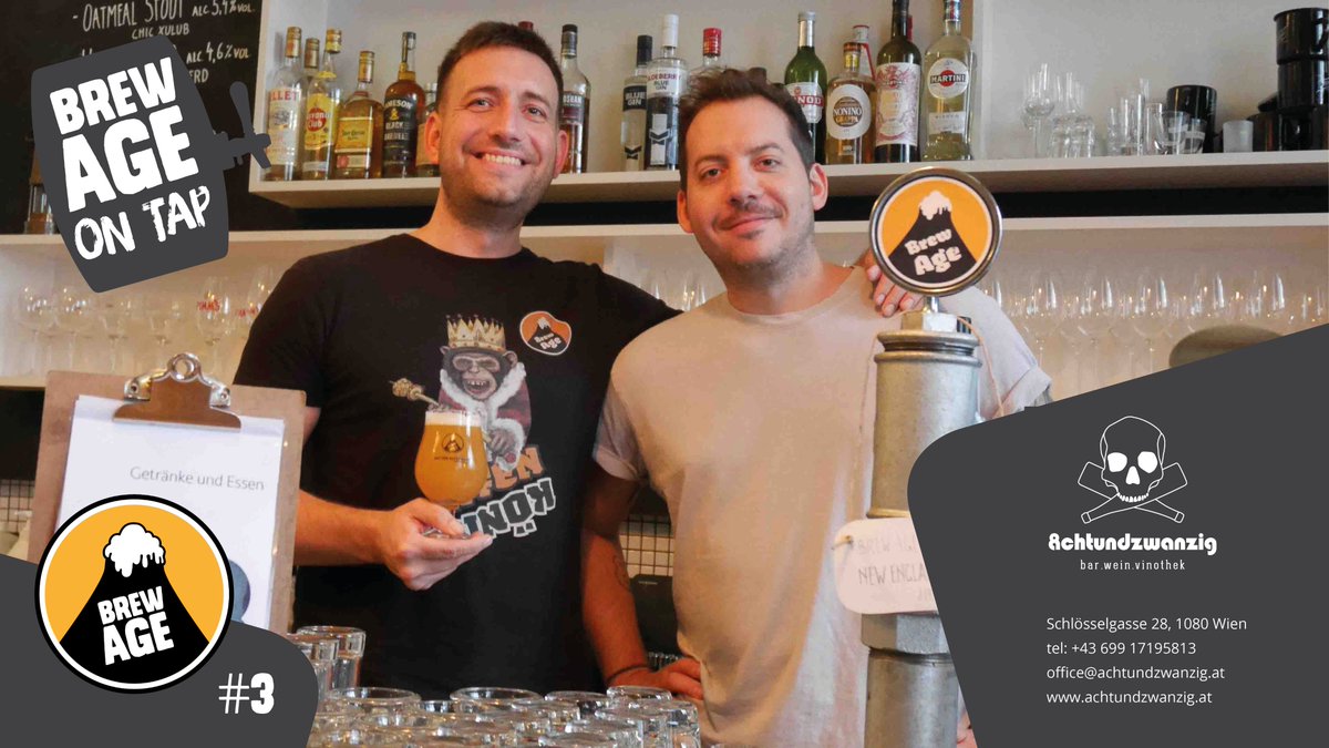 BrewAgeAustria's tweet photo. ๐ BREW AGE - ON TAP #3 @ Achtundzwanzig Wine Bar - enjoy fine wines and fresh draft beer! On tap: Alphatier - New England IPA! Cheers! ๐บ
#timeforgoodbeer #brewageontap https://t.co/bSe35TzSIN