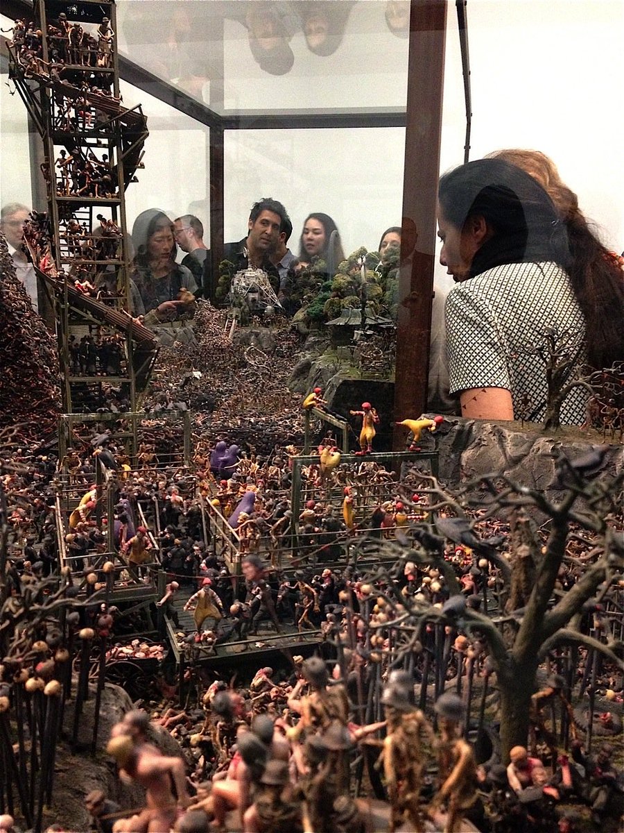 TheStrangeshit's tweet image. "The Sum Of All Evil" by the Chapman Brothers ( The siblings epic sculptural works are packed with thousands of detailed components and often deal with ideas of war, genocide, violence, the apocalypse, the holocaust, and consumerism. #Strange #Weird