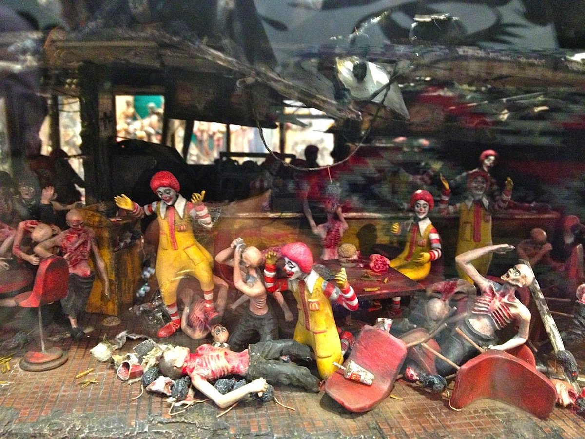 TheStrangeshit's tweet image. "The Sum Of All Evil" by the Chapman Brothers ( The siblings epic sculptural works are packed with thousands of detailed components and often deal with ideas of war, genocide, violence, the apocalypse, the holocaust, and consumerism. #Strange #Weird