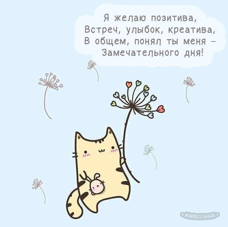 Позитивные открытки для поднятия настроения мужчине