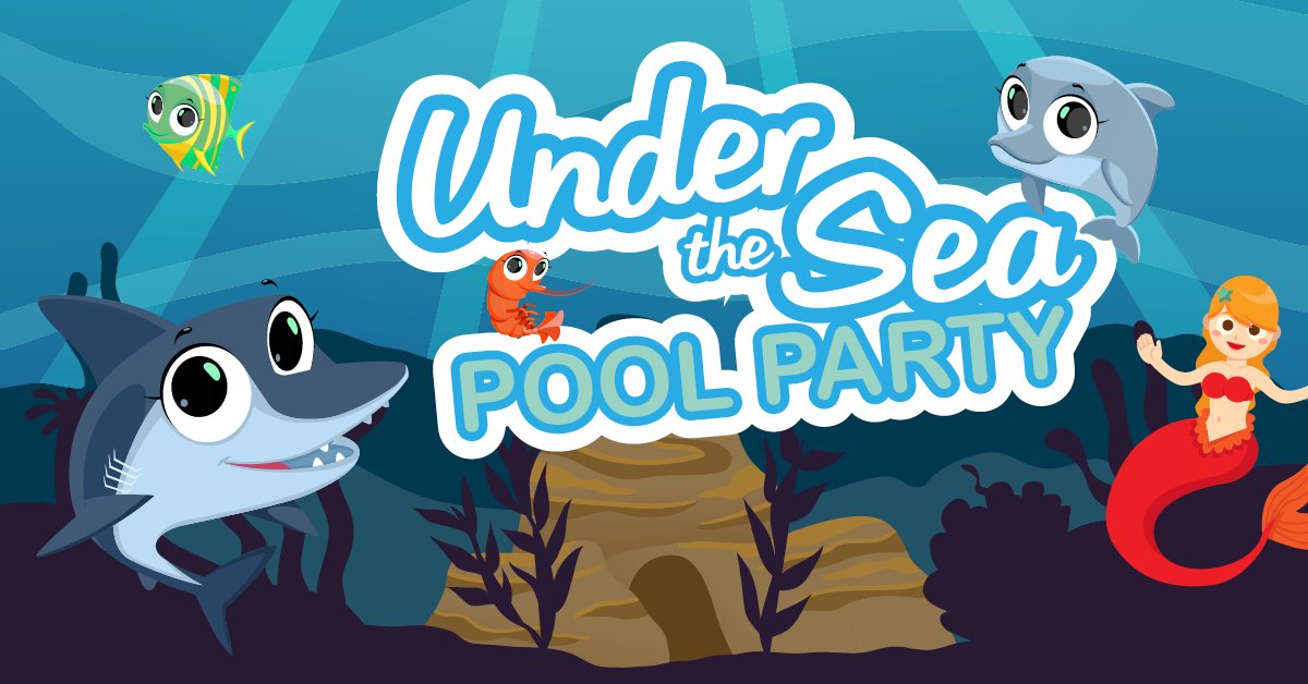 Under the Sea Pool Party 

Join us on Tuesday 26 February 2019 from 2-3.30pm as we put some fun into swimming with a disco, inflatables, water guns and games. 

#underthesea #poolparty #justaddwater