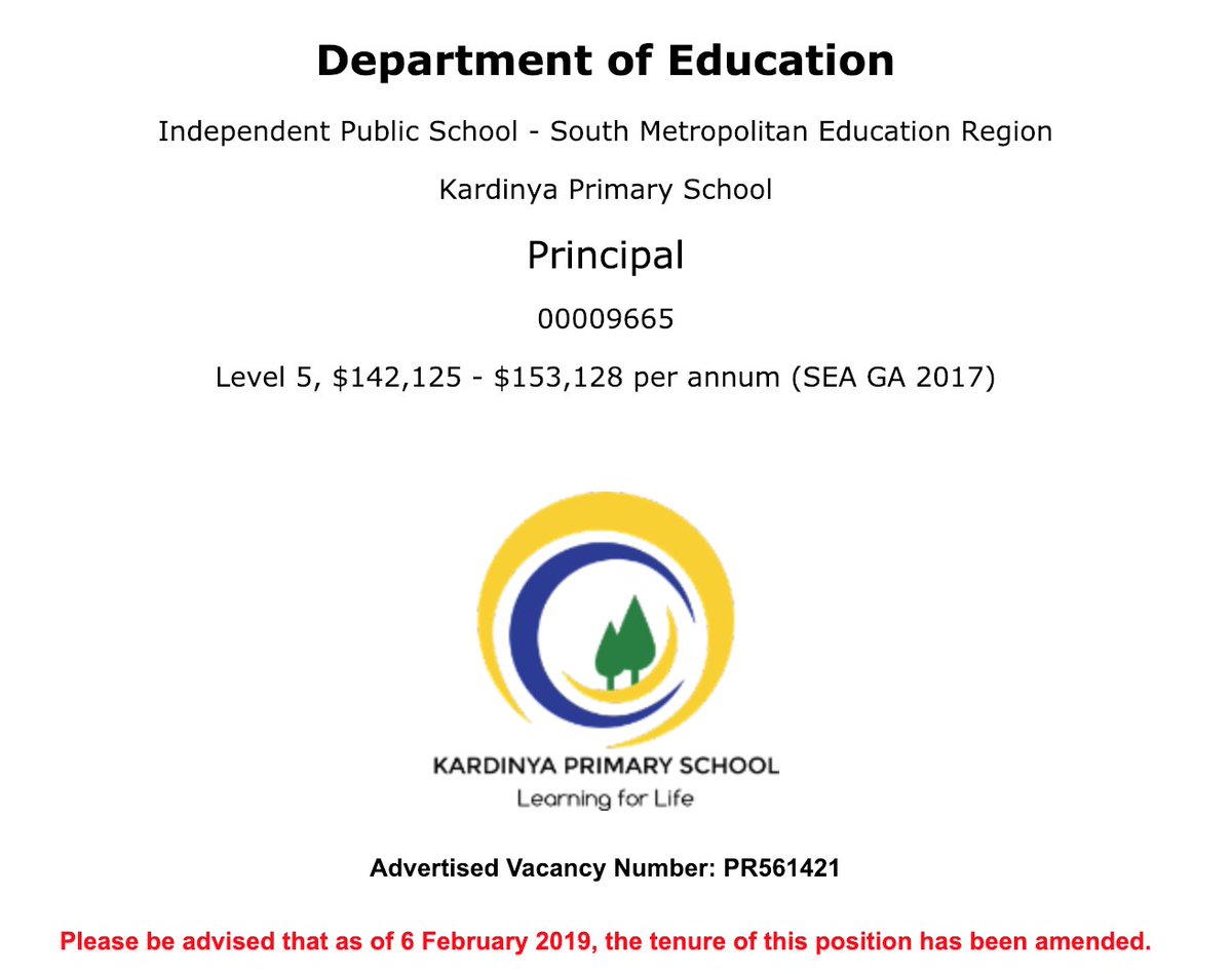 TaniaJames's tweet photo. PRINCIPALSHIPS - PERTH, W.A. @CAPA_WA @PrFedWA  - Plus many deputy and associate principal roles still available. #EdLeadersAu #educationalLeadership #CAPAWA https://t.co/ATdGepa6Ap https://t.co/uGBpzxO64X