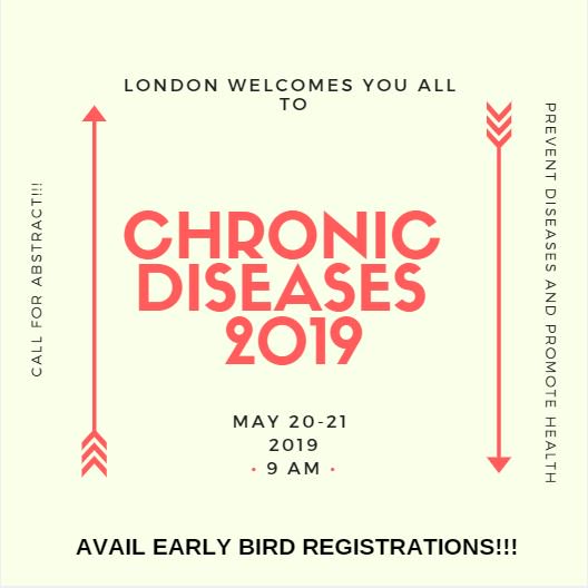 Chronicmeet's tweet image. #Chronic_Disease#Chronic_Disease#Chronic_Diseases 2019 welcomes all to be a part of Knowledgeable medical event. 
Click : chronicdiseases.cmesociety.com
#Submit_Your_Abstract &amp;amp; #Be_an_Early_Bird
#Special_Discounts on #Group_Registration