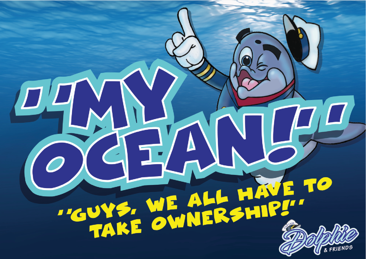 "Guys, If every person takes ownership of the ocean we can make a supa-humongous difference! Let's walk the talk and make a difference no matter how small. You can eat an Elephant a bite at a time.
Share this message with every person you know and let's reach!-a million people?