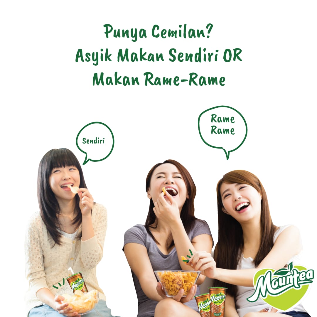 Mountea Lovers, kamu tuh tipe orang yang kaya gimana sih kalau punya cemilan?

1. Asyik makan sendirian aja, atau
2. Makan rame-rame sama temen

Coba mention temen yang sering minta cemilan kamu 😋

#SerunyaBarengMountea #TehKhasRumahan #MounteaCafeLeci #SegernyaNyataBerasaDiCafe