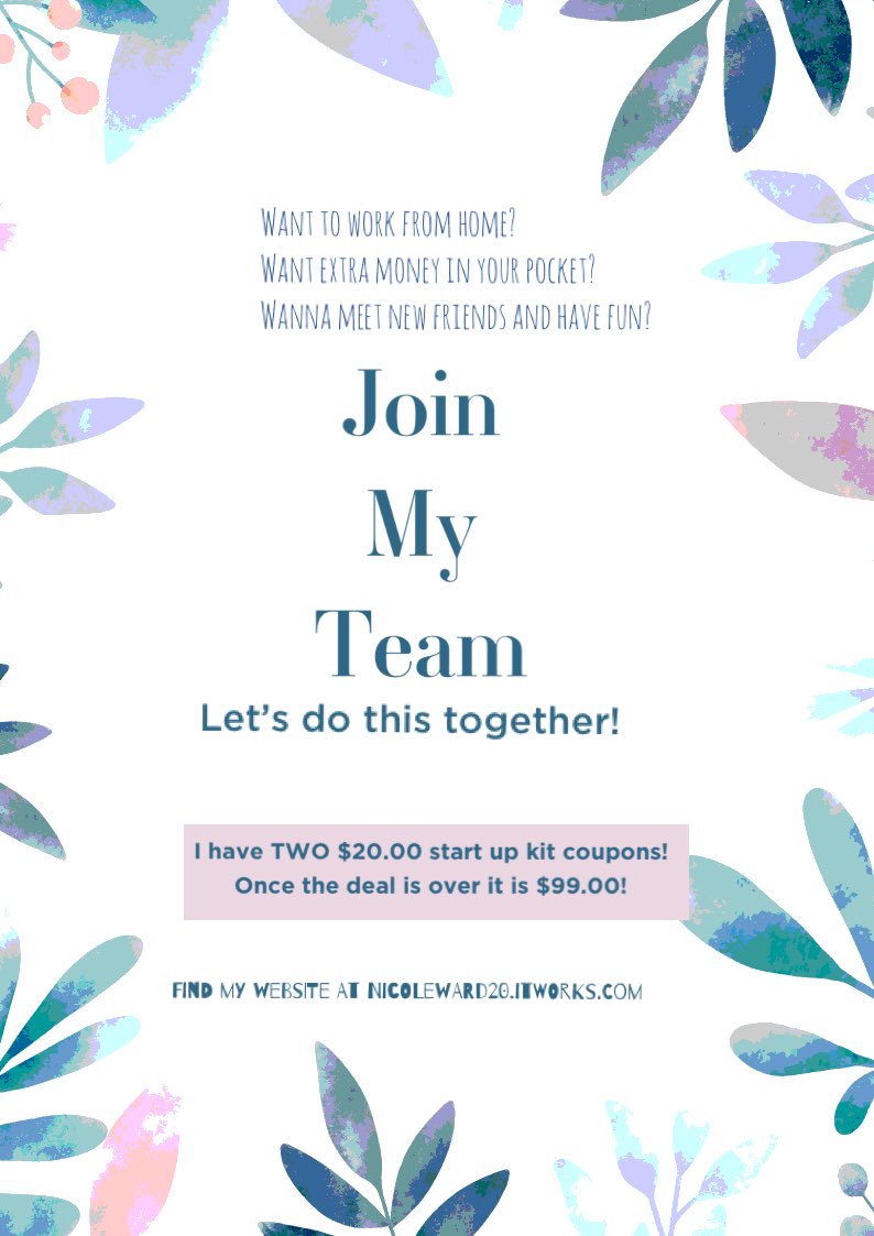 Want to join a team that is a family? Want to work from anywhere at anytime? If your answer is yes! Then join me on this journey to creating a beautiful future! Message me for details and questions!💕#family #lifestyle #work #team #health #beauty