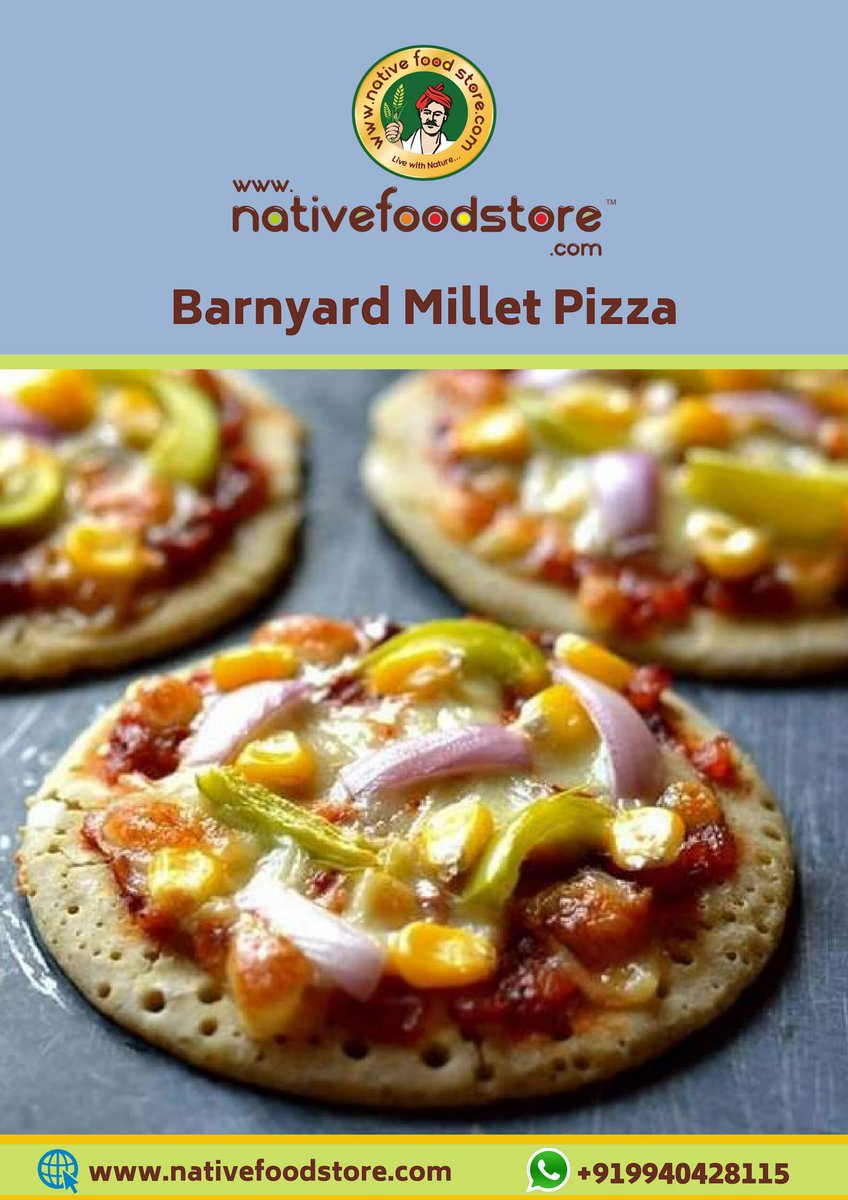 Nativefoodstore's tweet photo. Barnyard millet pizza recipes!
Recipe link: https://t.co/2lmSBNIiuT
#Milletpizza #Barnyardmillet #easyrecipe #recipes #Nativefoodstore
Shop now: https://t.co/pENRmkvEDZ https://t.co/GlIDG1XfWb