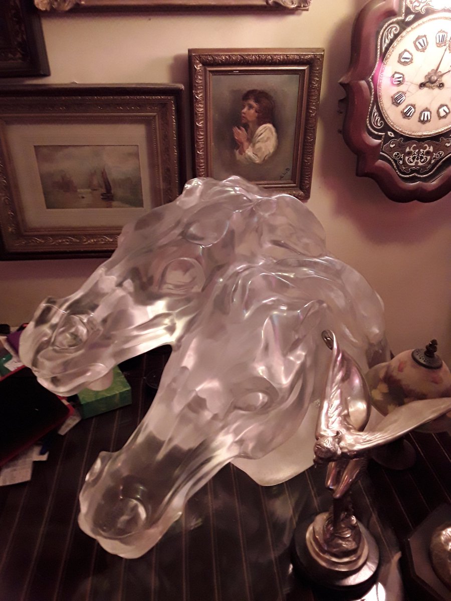 Italian life size sculpture of fantastic horses. Rare piece very very heavy for sale#.sculptures #italianart #collectables #sculptures #equine #horse