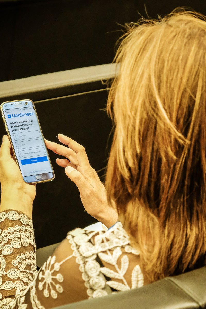 LiezlvRensburg's tweet photo. Using Mentimeter to engage with our customers #HRDaySA
#SF_RealValue
#SAPAfrica @successfactors @SAPAfrica https://t.co/iJhNYlQgUN