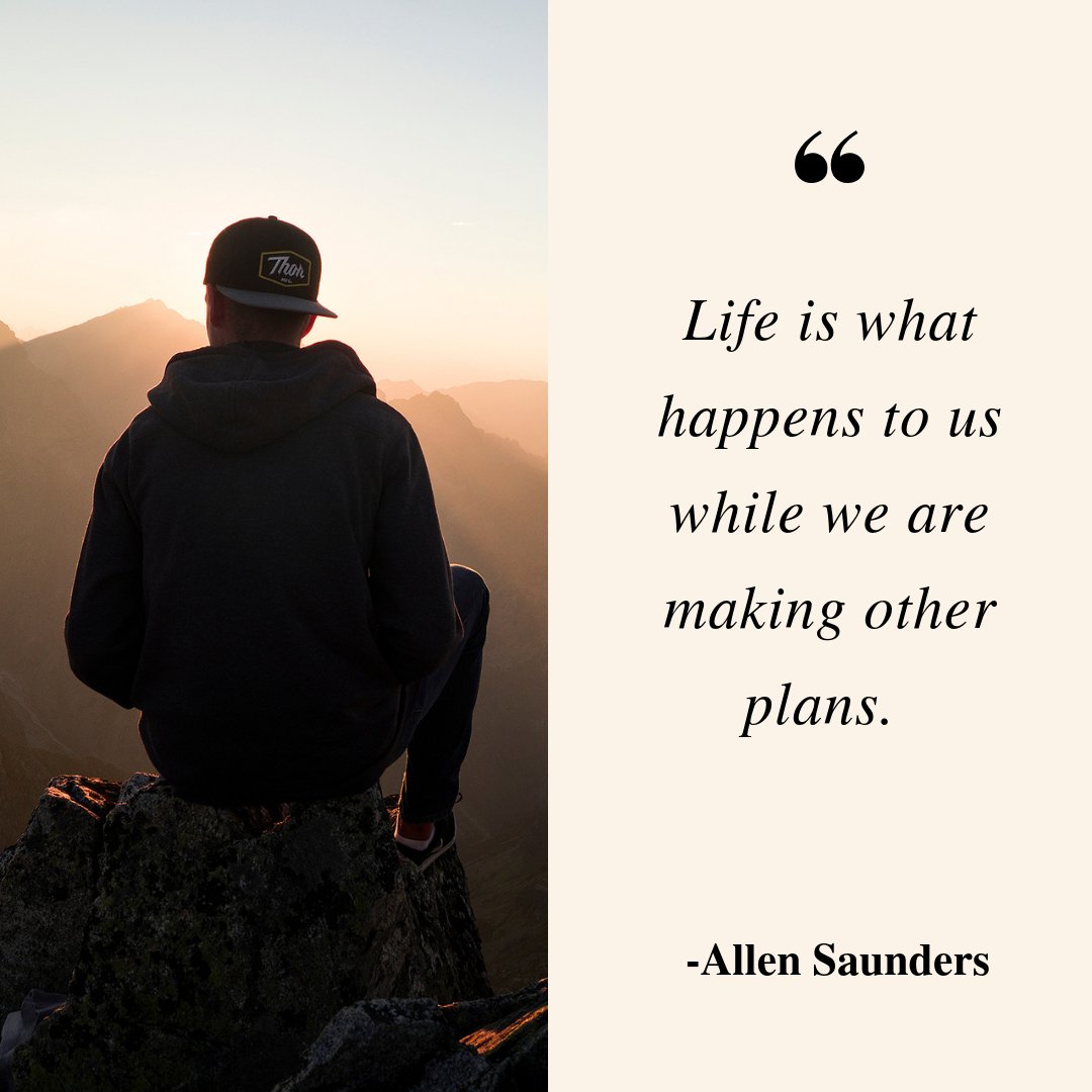 iccessories's tweet photo. Life is what happens to us while we are making other plans.  #watchband #watchstrap https://t.co/jNKt3DWSl1