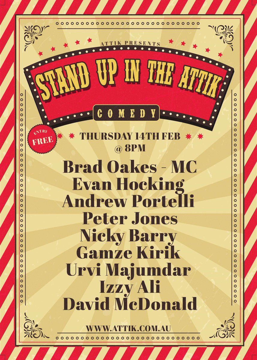 DmaccomedyDavid's tweet image. This week at attik!