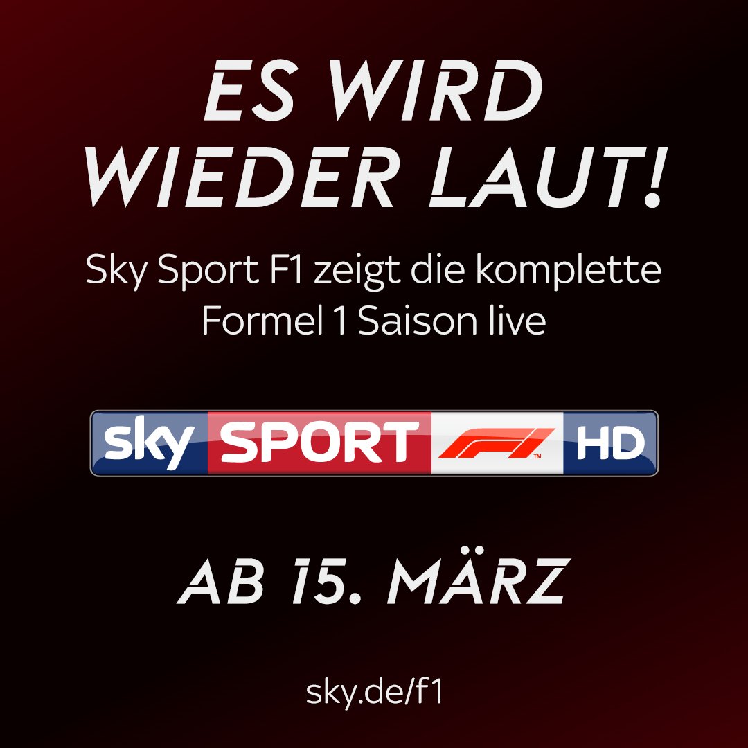 Wir haben gute Nachrichten für Euch! Die Formel 1 ist zurück auf Sky! 😍🎉 
Alle Trainings, alle Qualifyings und alle 21 Rennen ohne Werbeunterbrechung live!  
Alle Highlights on Demand auf Sky Q und skysport.de! #skyf1

Mehr Infos 👉 bit.ly/formel1-sky