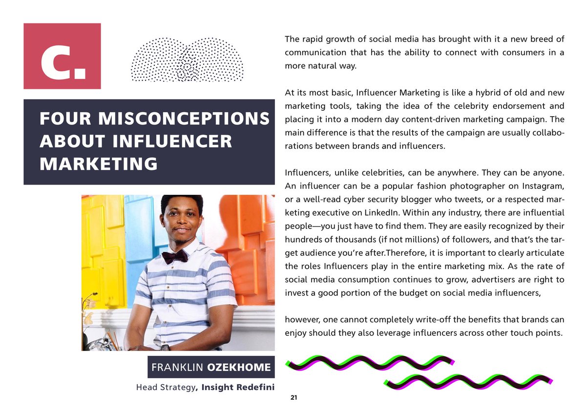 DemolaExpoze's tweet photo. To ensure a successful campaign as a brand you must use the right influencer that fits your brand and has the exact niche you are looking for. @Dottsmediahouse shows you all here on the #IMReport –Click https://t.co/iKRvOqSpNG https://t.co/4ics7BboPP