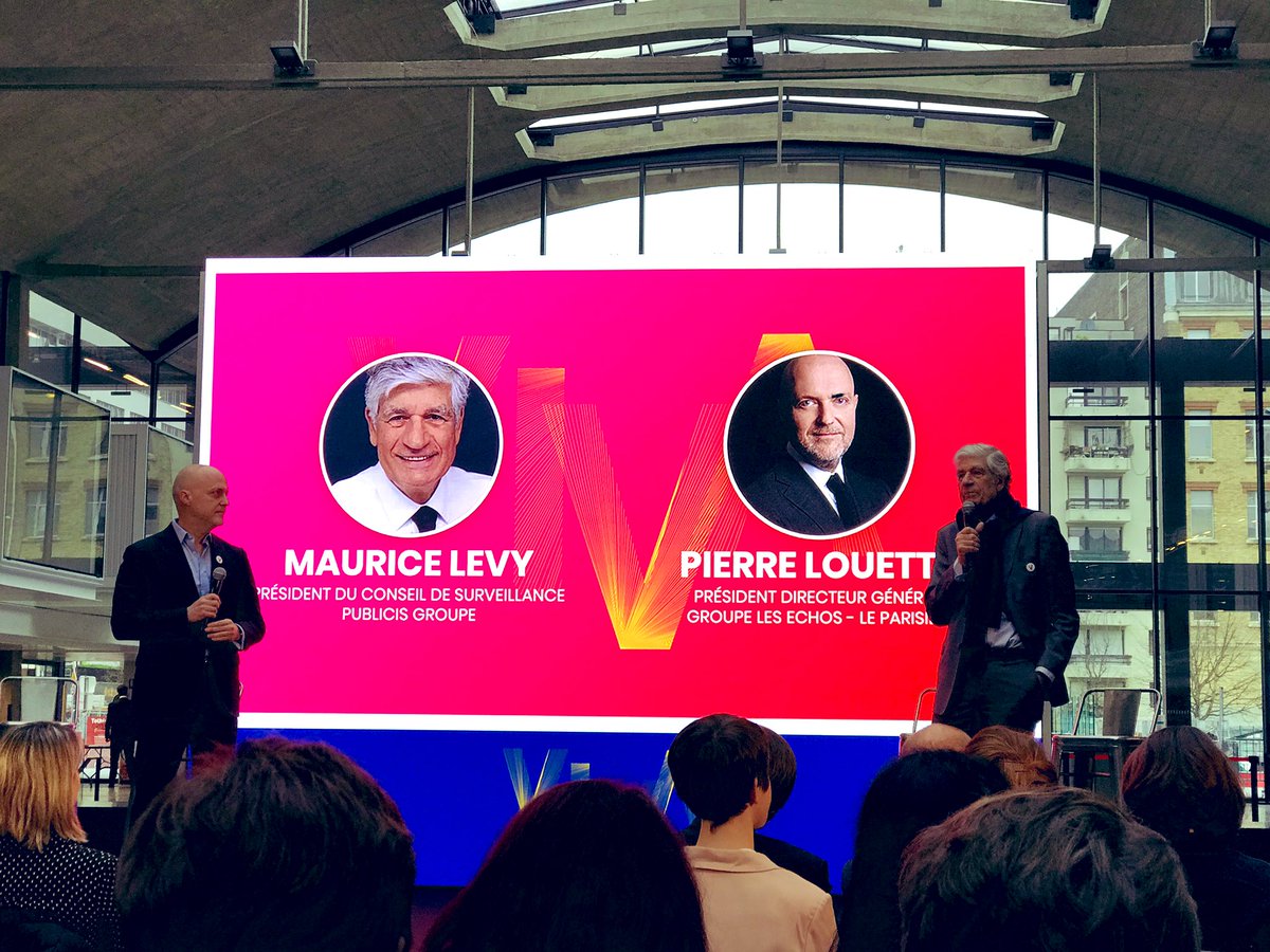 PascalCondamine's tweet photo. Matinée de présentation de l’édition @VivaTech 2019 à @joinstationf avec Maurice Lévy @PublicisGroupe et Pierre Louette @LesEchos  #vivatechpreview #VivaTech2019 https://t.co/WqiQeWRm71