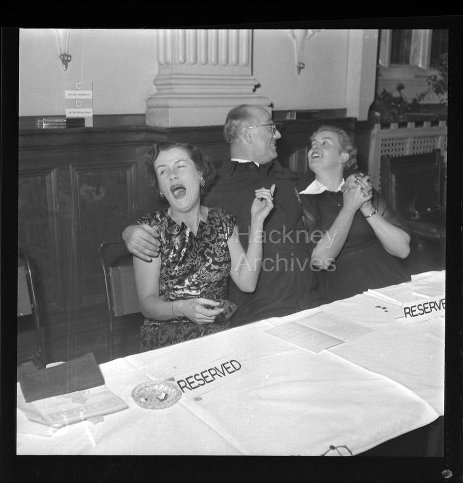 ArchivesHackney's tweet photo. Fun times at the Finsbury Civil Defence party in 1952! More pics (by RA Gibson) here https://t.co/UE2kXBSsnM https://t.co/Yr1F9rWcO7