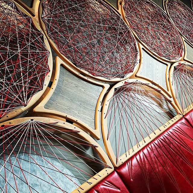 #sneakpeek of new #restaurantdesign by #STACarchitecture 
Featuring a hand made #woven wall by @davidkrynauwontwerp 
#watchthisspace bit.ly/2DuRbIl