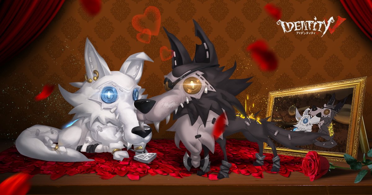 第五人格 バンダイ ペットキーホルダーコレクション フレキ ゲリ 伴侶ペット登場！】 【ペット】：ゲリ（白）、フレキ（黒） 狼の掟