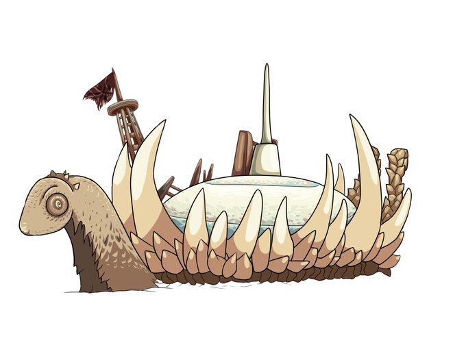 巨大モンスターのtwitterイラスト検索結果