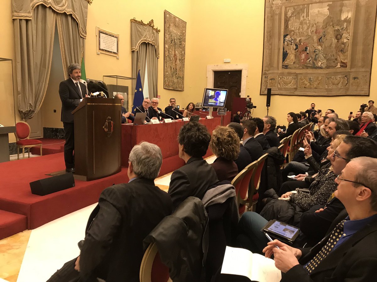 Prende il via con l’intervento del Presidente <a href="/Roberto_Fico/">Roberto Fico</a> a <a href="/Montecitorio/">Camera dei deputati</a> l’evento#Matera2019: 5G e #digitale a servizio della #cultura