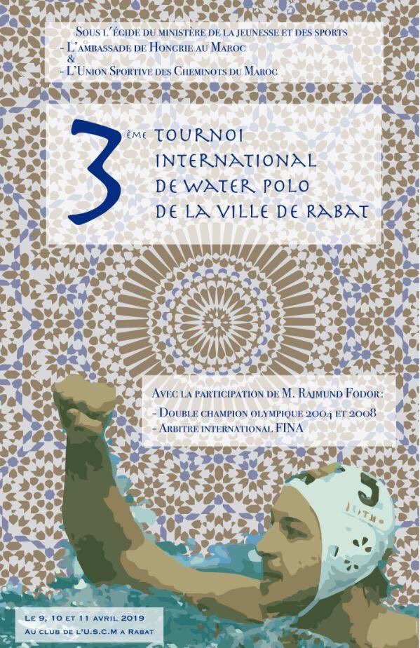 TromlerMiklos's tweet photo. Tournoi de #WaterPolo organisé conjointement avec le Club de Cheminots de Rabat et en partenariat officiel avec le Ministère de la Jeunesse et des Sports et la #FRMN. Avec la venue et participation de Rajmund FODOR, double champion olympique de #Hongrie. Venez nombreux! https://t.co/gImUuoqNoR
