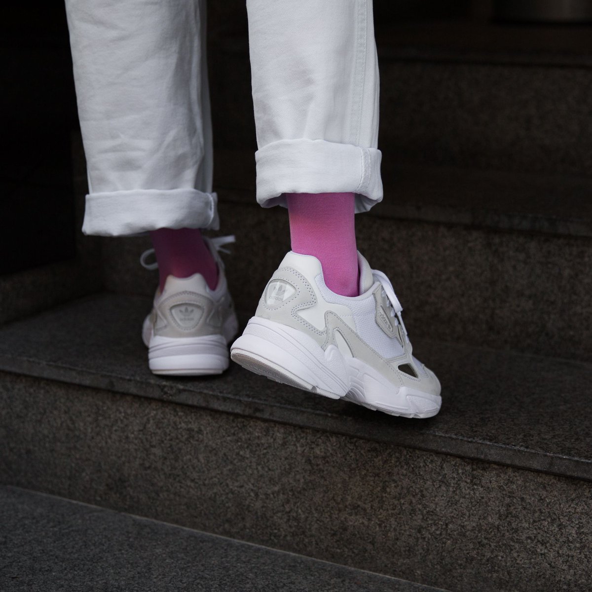 adidas falcon white crystal