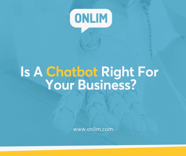 onlim_com's tweet image. How do you know if a chatbot is right for your business? 
#chatbot #automatedcommunication #onlim 
onlim.io/eH7xwQ