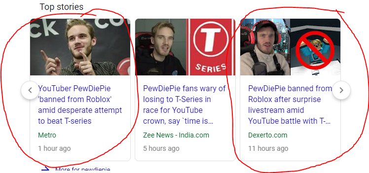Kreekcraft On Twitter Oof Top News Stories For Pewdiepie Right Now Is How Roblox Banned Him Yikesssss - roblox twitter pewdiepie