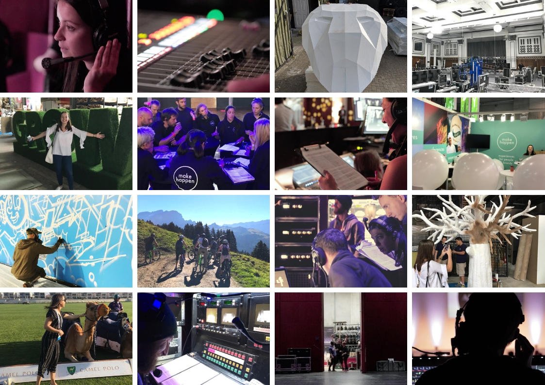 Some of our favourite "behind the scenes" pics from the past few months #makehappen