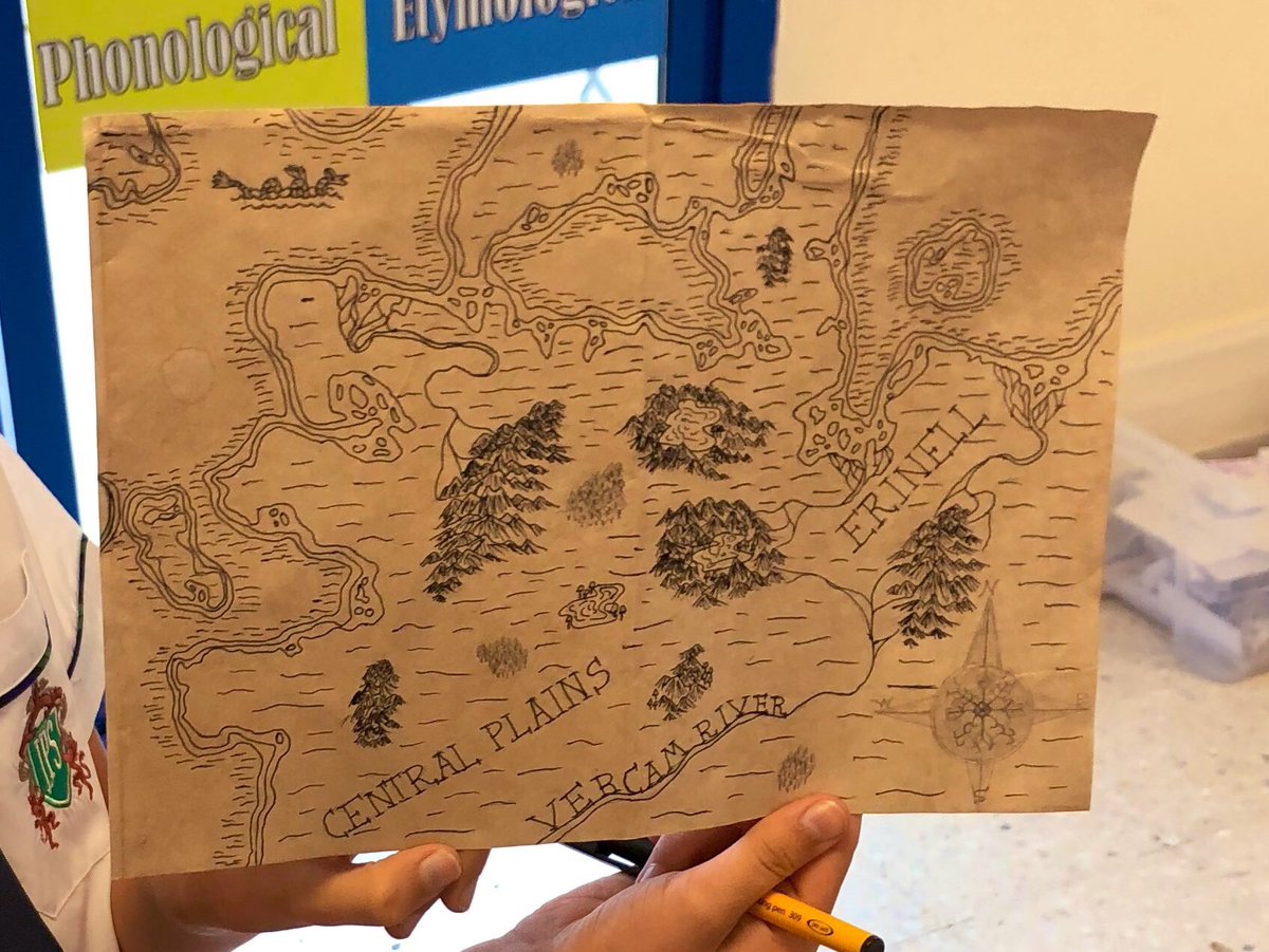JPS_Year6's tweet photo. The maps are approaching completion in #JPS6E. Look at this cartographer’s masterpiece! #JPScc #JPSyear6 https://t.co/JWlRLcnO3u