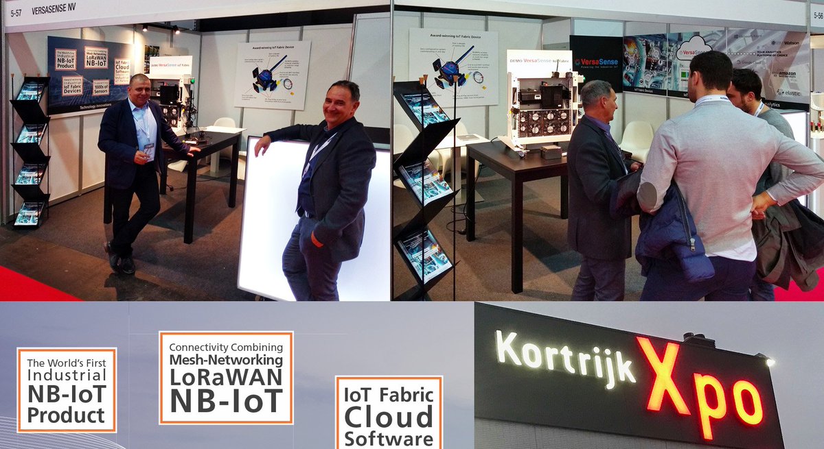 Last week, we met many interesting people at #Indumation 2019 expo in Kortrijk, Belgium. Great interactions &amp; discussion on how VersaSense can empower them to make their #Industry40 journey a success! #IoT #IIoT versasense.com