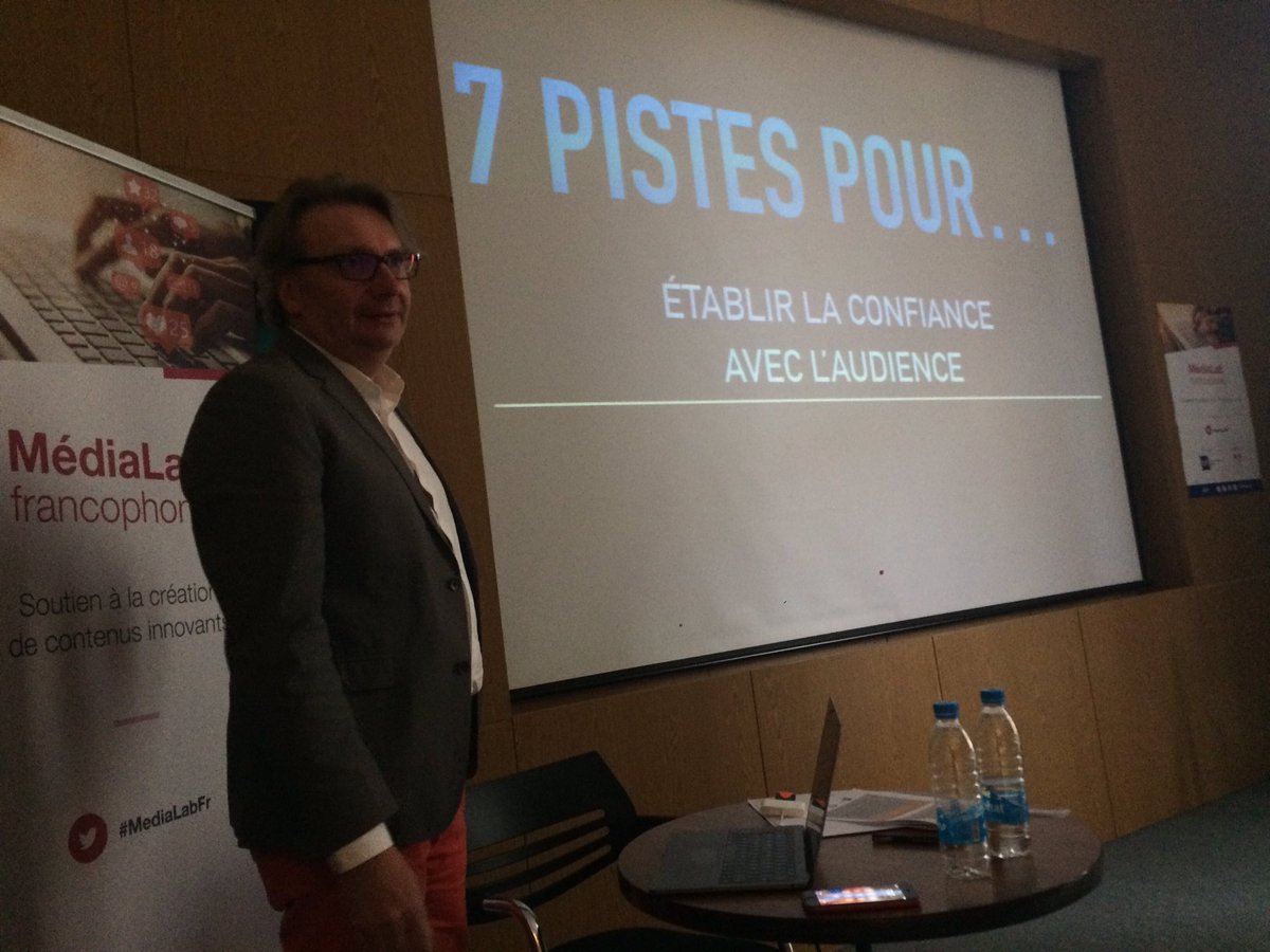 melindatrochu's tweet photo. .@lebraz parle confiance et #medias à #MediaLabFr @CFImedias "Journaliste, le pire métier du monde" ? https://t.co/hZXOdL0ADY