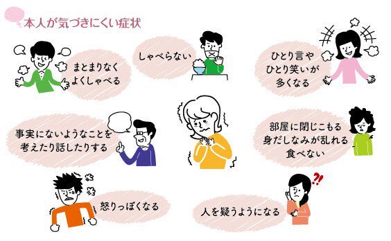 こういう特徴が当てはまる人は
【統合失調症】の可能性が…

元々こういう特徴を
持っているのではなく
こういう特徴に『変化』したなら
今の自分の状況や環境を
見つめ直すタイミングです。 