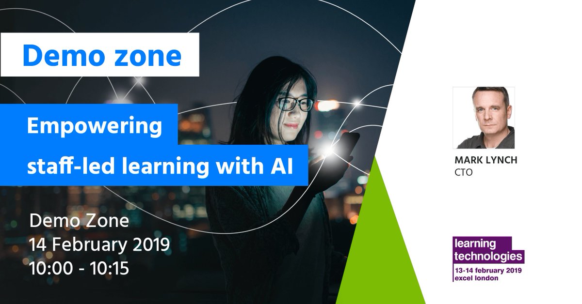 Don't forget to check out CTO, Mark Lynch's session this Thursday at #LT19UK - drop by the demo zone at 10:00 to discover how you can put innovative learning tech at the centre of your training programme hubs.ly/H0gy9y40 #learningtechnologies #freedemo @LT19uk