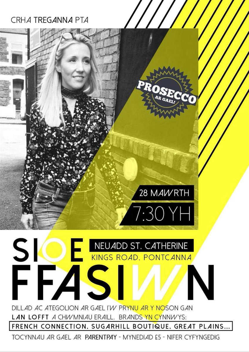 Cadwch y dyddiad yn rhydd ! Ni lawr yn Pontcanna yn neud sioe ffasiwn a siop pop yp i helpu codi arian i Ysgol Treganna. Cysylltwch 'da @malijj neu yr ysgol i archebu tocynnau xx