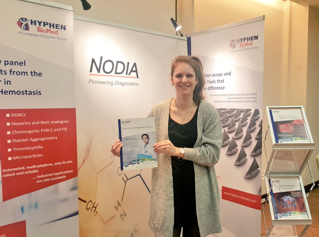 ESteyvoort's tweet photo. #Nodia is ready to welcome you at the #MCCT2019 and tell you about our newest products.  #HyphenBiomed #Enicor #ClotPro #5Diagnostics https://t.co/gEuhmsDlMo