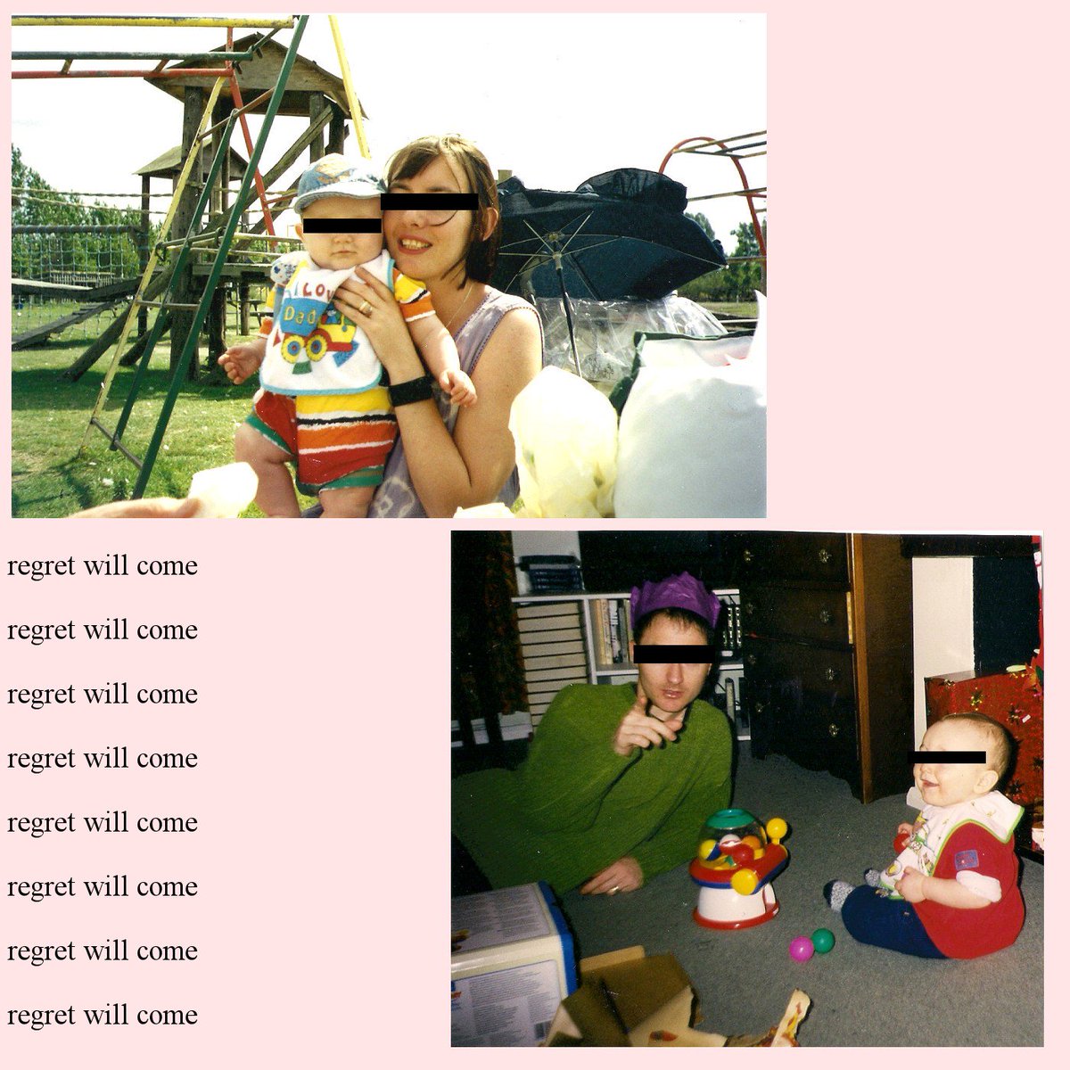 my third album is out now on spotify and (most) streaming services. 
it's self titled
it has 11 tracks
i never want to listen to it again

thanks to everyone who waited for this and gave me the confidence to release it xxx

regretwillcome.bandcamp.com/album/regret-w…

open.spotify.com/album/4wG4jjzx…