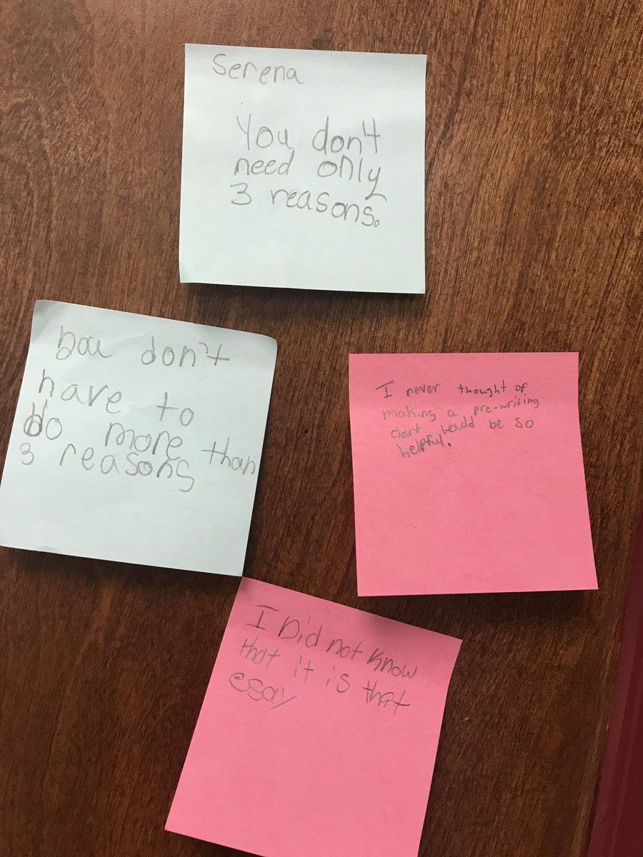 BLT711's tweet photo. When you model a writing lesson and light bulbs start to light up 🙌💡#gscsela #opinionwriting #prewrite #totd https://t.co/C1dV6nKi5g