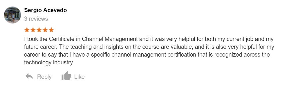 What are #ChannelSales professionals saying about the certificate training courses from the Channel Institute? #ITsales #channelmanagement channelinstitute.com/courses