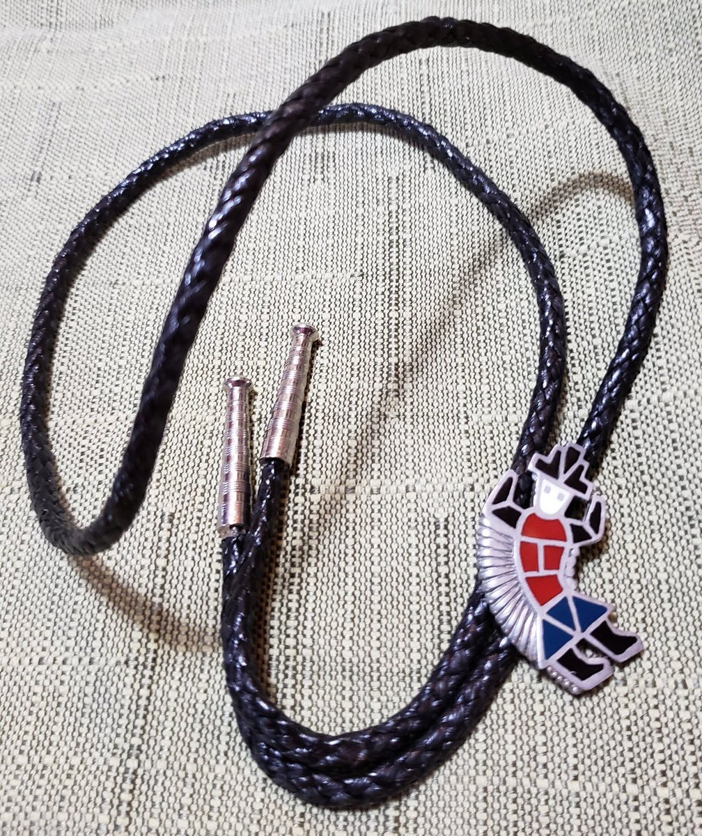 atticesoterica's tweet photo. Vintage Unsigned Hopi Indian Dancer Bolo Silver Color Enamel Neck Tie Western Men's Wear https://t.co/h87FdnApE3 #Etsy #AtticEsoterica #Vintage #BoloSlide https://t.co/HoHS9RjaUi