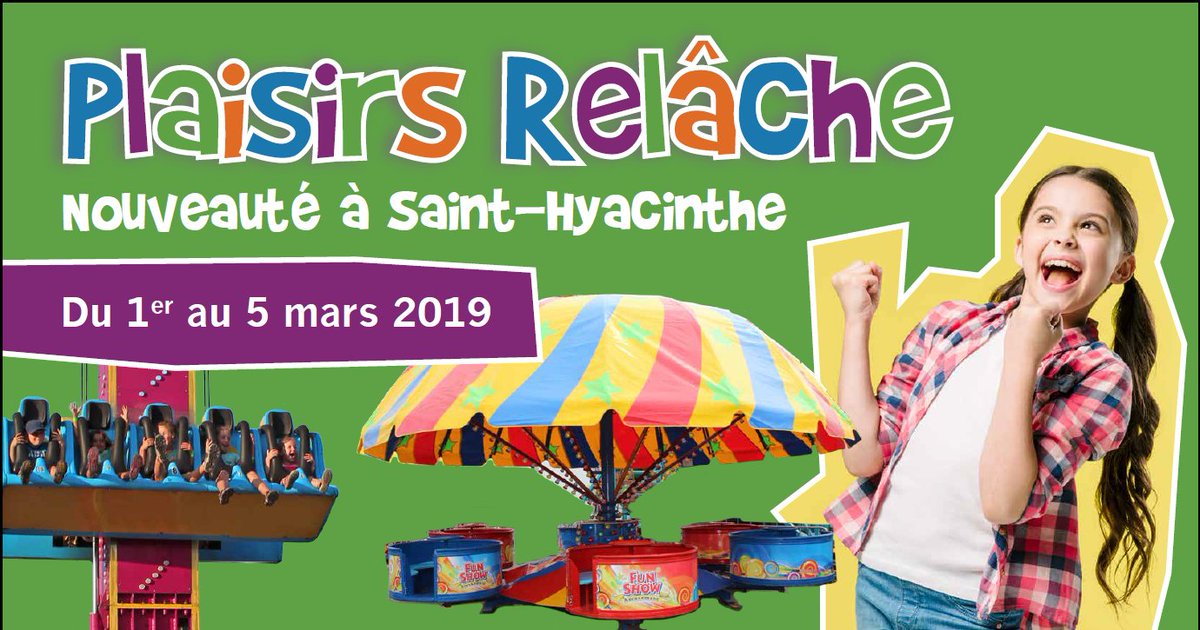 #plaisirsrelâche 5 jours de plaisir dans un tout nouveau parc d'attraction intérieur. Pour les familles! Pour la Semaine de relâche!