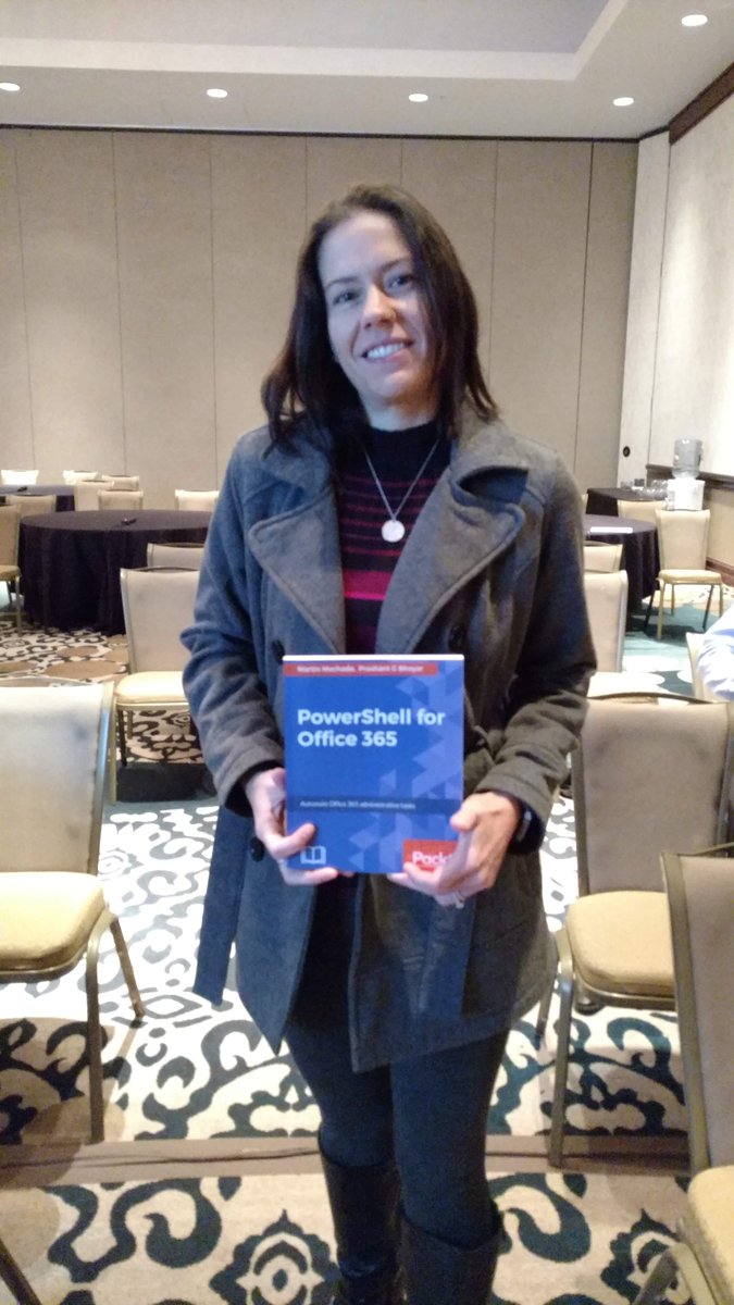 pgbhoyar's tweet photo. Winner of my book #PowerShell for #Office365 in my session on #AI & #CognitiveServices 4 #Microsoft365 #developers & #informationworkers at #SPTechCon @WithumDigital @WithumCPA @SPTechCon #ArtificialIntelligence #MachineLearning #Bots @Microsoft365 @SharePoint @OfficeDev #mvpbuzz https://t.co/LVaKi2QOlt
