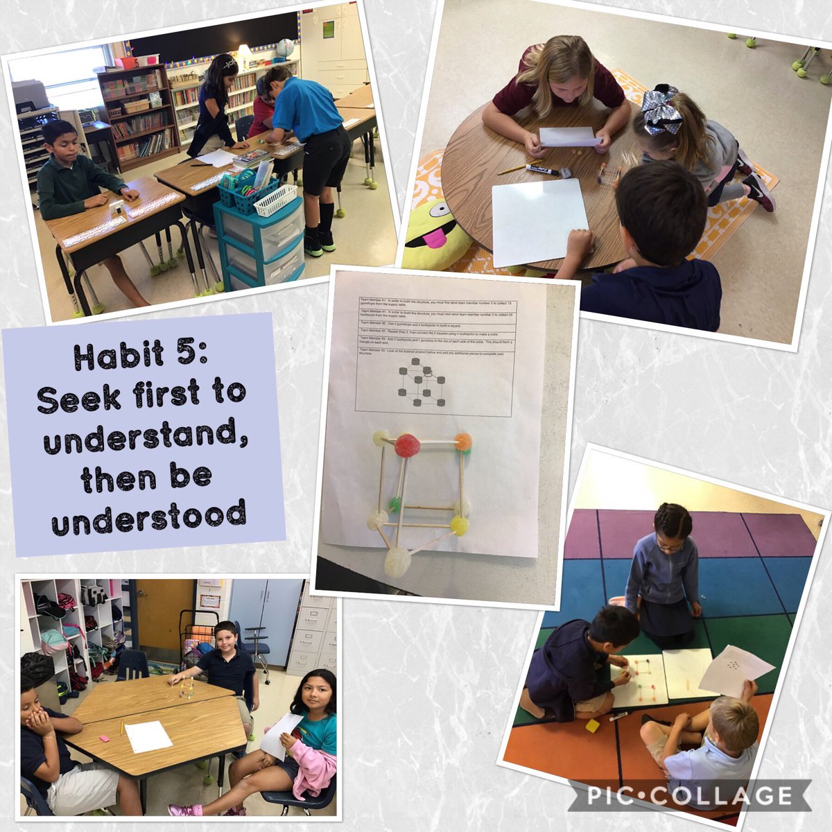 MrsSLowrie's tweet photo. Today @TommieBarfield we learned more about habit 5 and the different ways we communicate. Listen with your eyes and your heart, not just with your ears. We must #seekfirsttounderstandthentobeunderstood we are #leaders @MrsCostello1 https://t.co/m66NaGhz1L