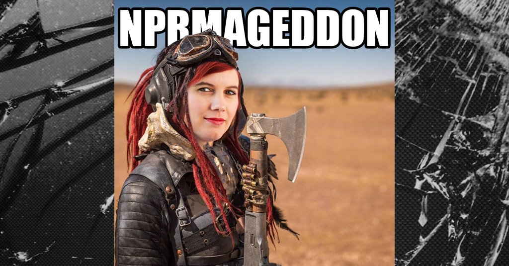 NPRmageddon's tweet photo. Merrit Kennedy. Reporter for The Two-Way, NPR's breaking news blog.
@merritk @NPR #NPRmageddon https://t.co/CXDBYg7kNe