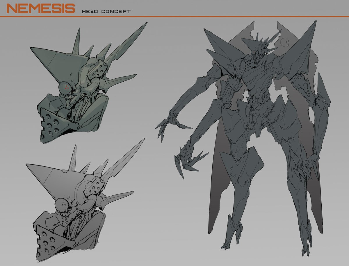 Boss mecha "Nemesis" concept art I did for Rooster Teeth's new animation gen:LOCK! ?
#genLOCK 