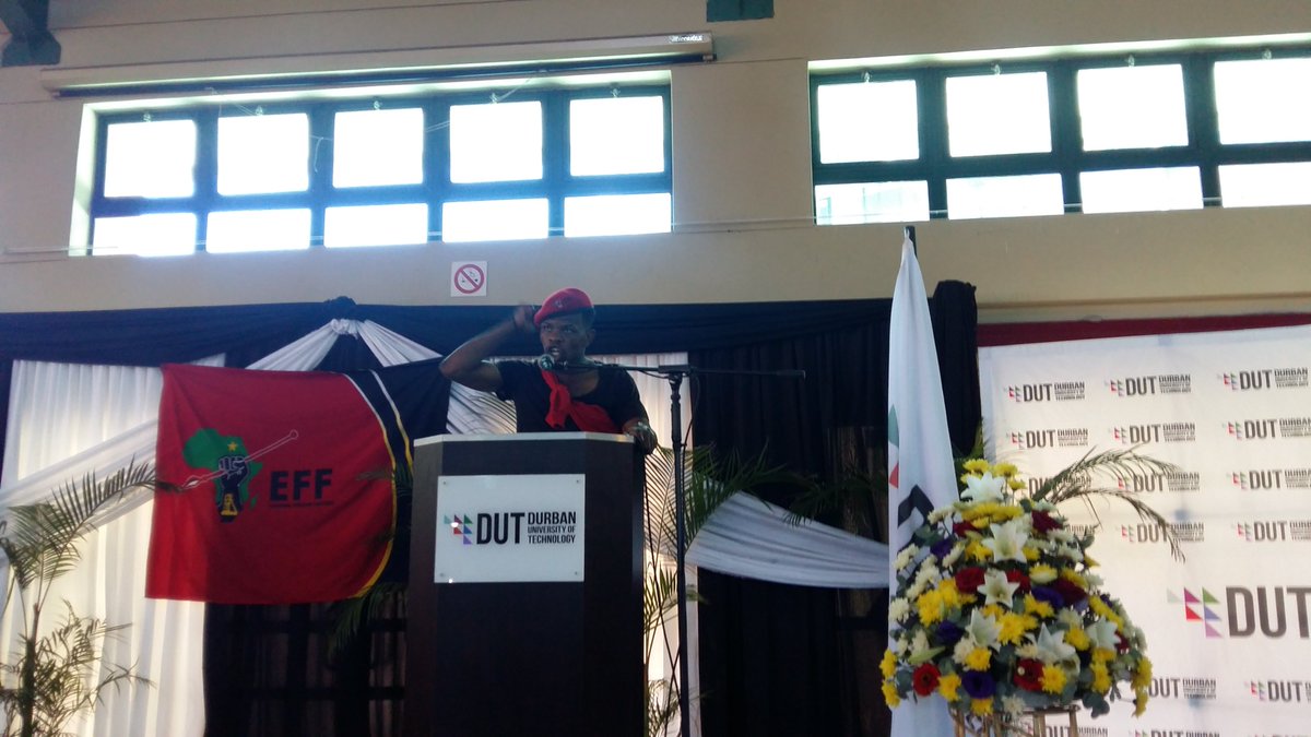 itv_sa's tweet image. #EFFSRC chairperson at DUT, Jimmy Nkambule to pay tribute from students #DUTShooting