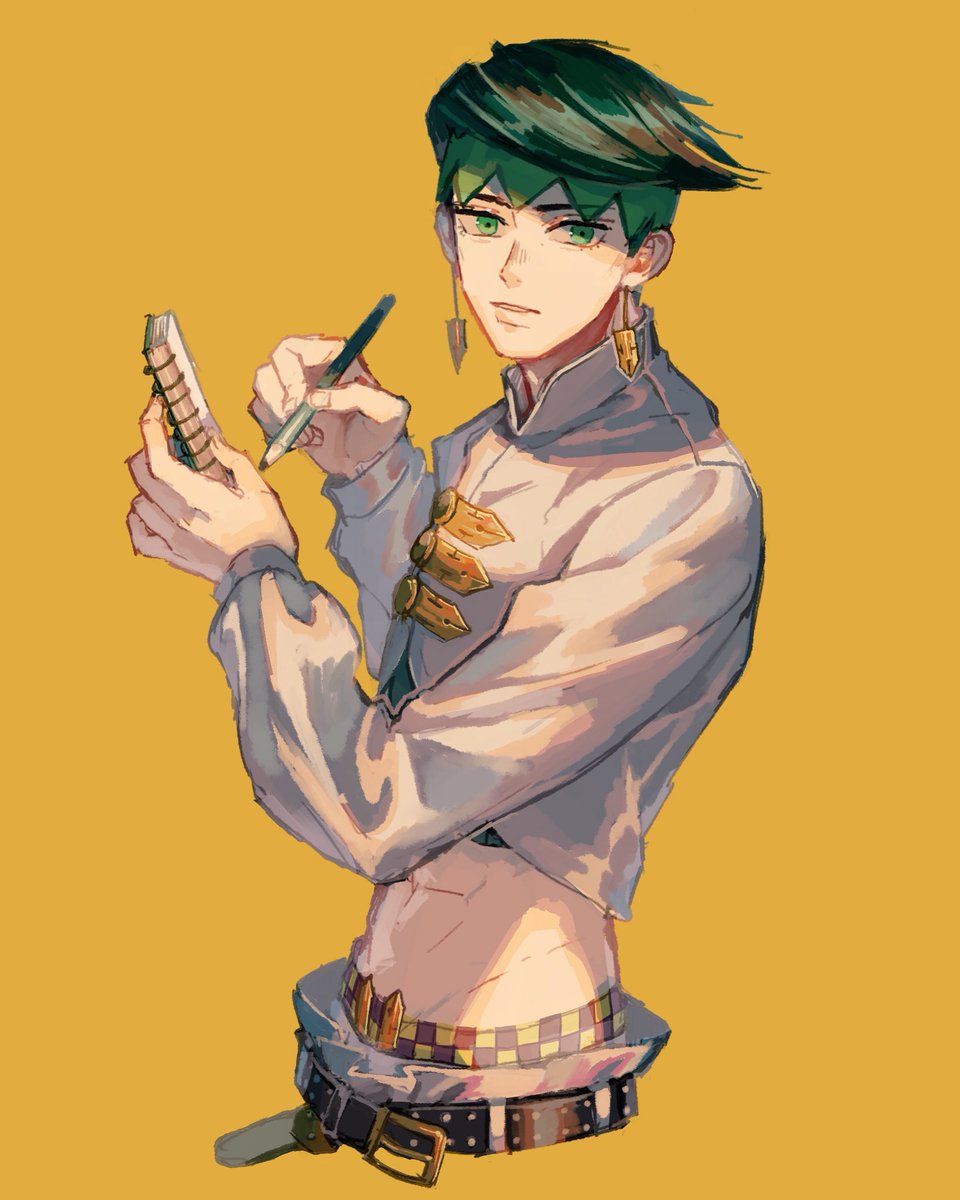 岸辺露伴 「露伴先生? 」|檸檬のイラスト