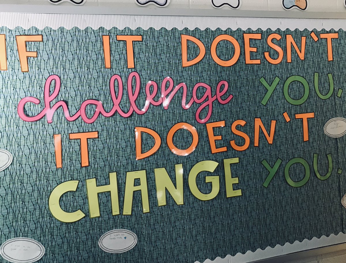 Powerful message at <a href="/JML_MS_Official/">JM Lunsford MS</a> #LearningWalks “If it doesn’t challenge you, it doesn’t change you.”