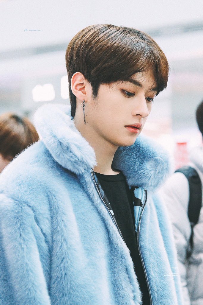 fluffy blue coat
